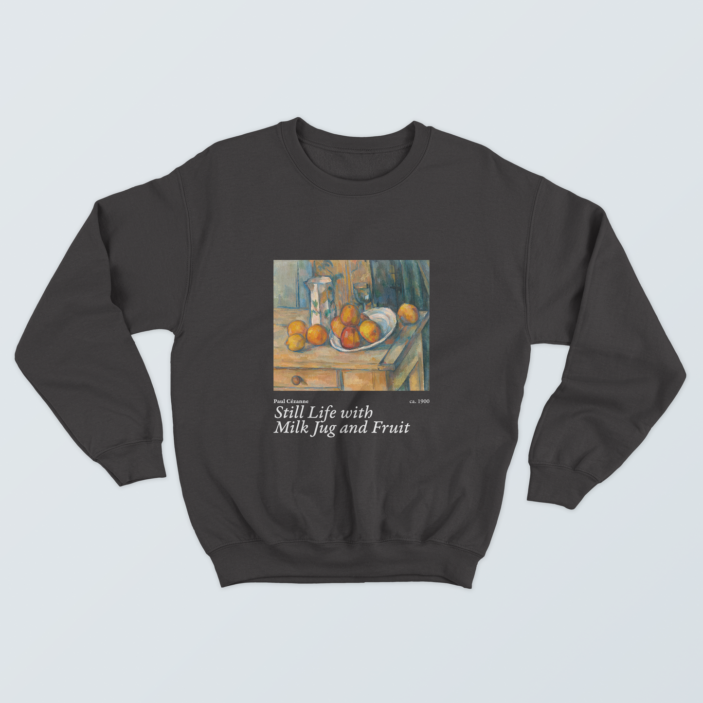 Sudadera Bodegón con Jarra de Leche y Fruta