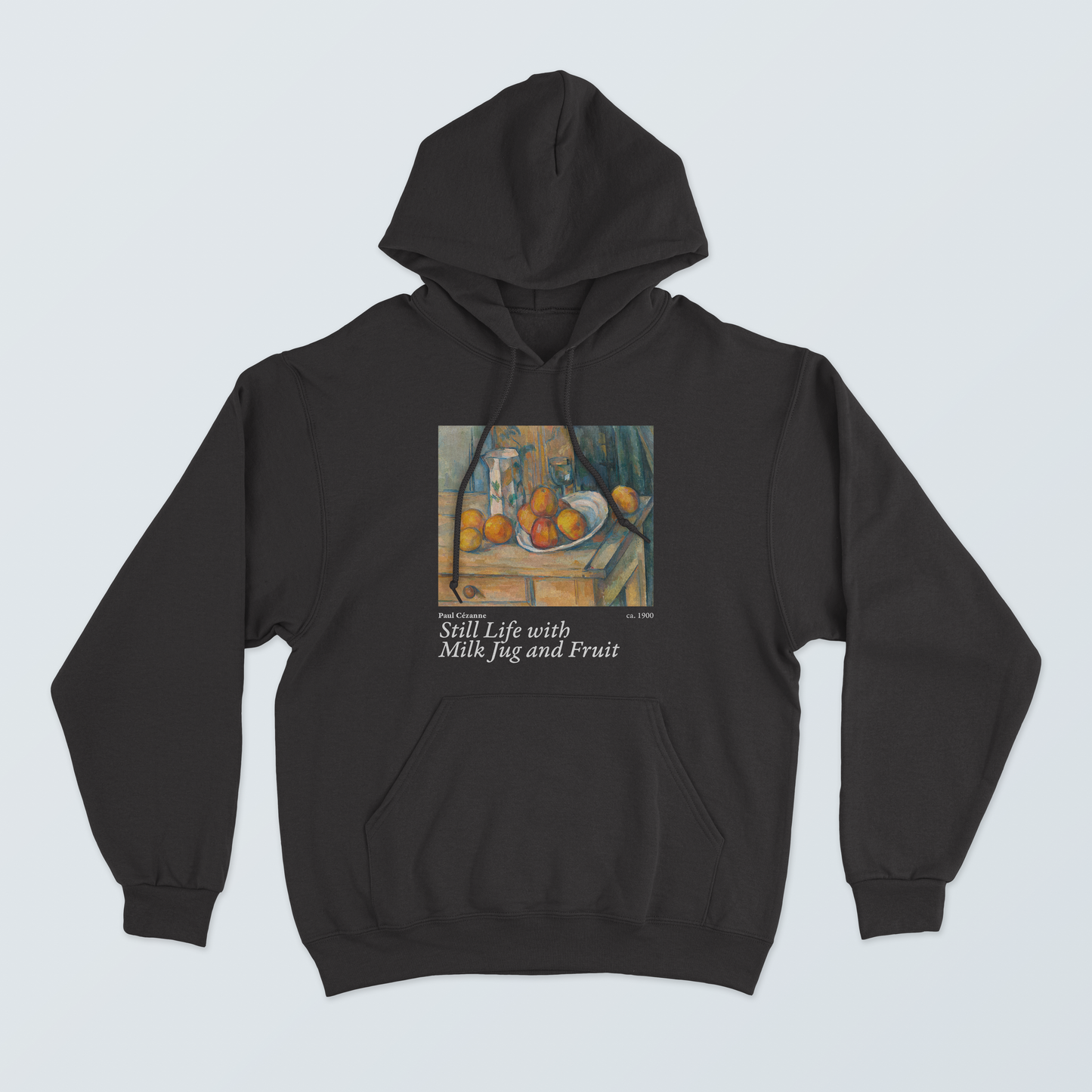 Hoodie Bodegón con Jarra de Leche y Fruta