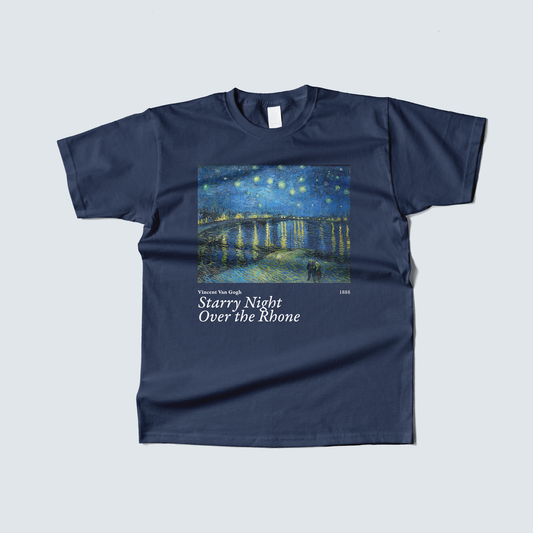 Playera Noche Estrellada Sobre el Ródano